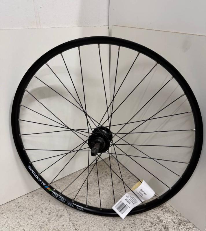 Bakhjul 26” Svart 6-Bult Frikrans QR 23-559