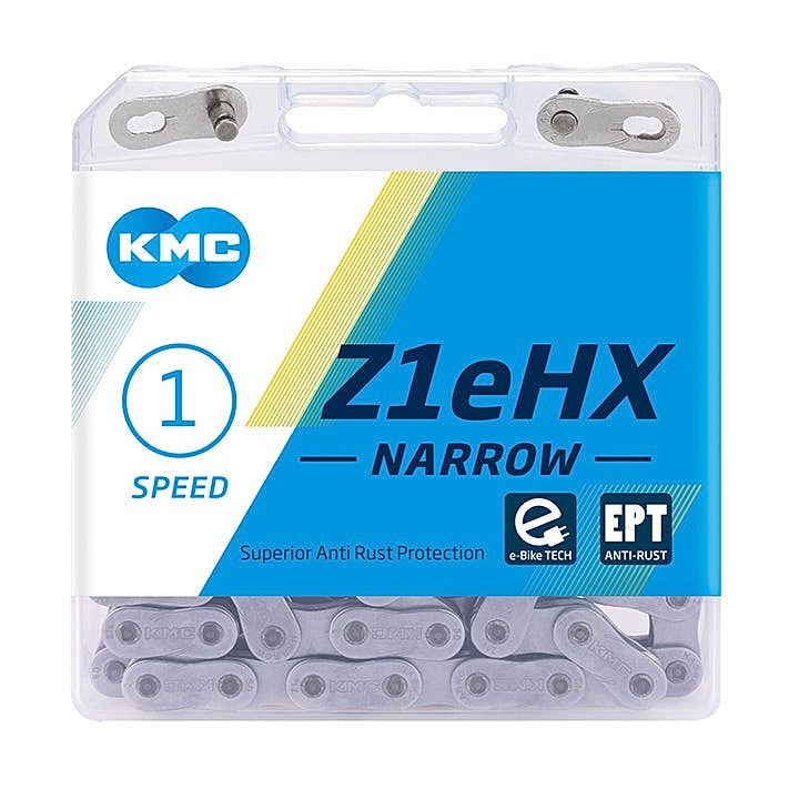 Kedja KMC Z1eHX (narrow) EPT silver 3/32" E-Bike 112L