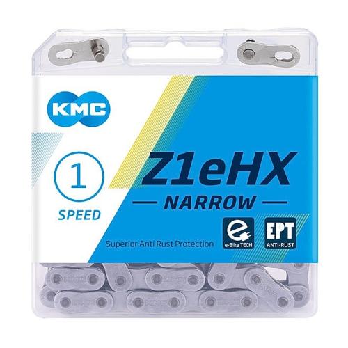 Kedja KMC Z1eHX (narrow) EPT silver 3/32" E-Bike 112L