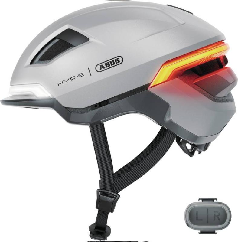 Abus HYP-E Volcano Silver– Elcykelhjälm
