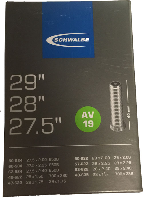 Schwalbe 27,5/28/29" slang AV19 Bilventil
