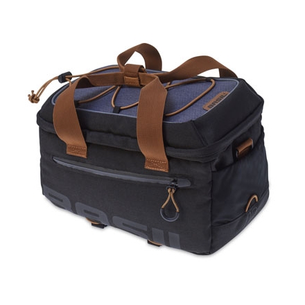 Basil Miles Pakethållarväska Skiffer/Svart