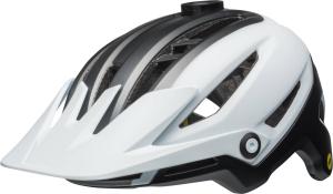 Bell Sixer Vit/Svart MTB-hjälm med lamp­fäste