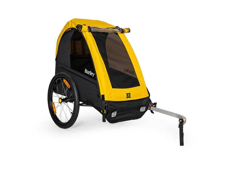 Burley Bee Single cykelvagn – Gul/Svart