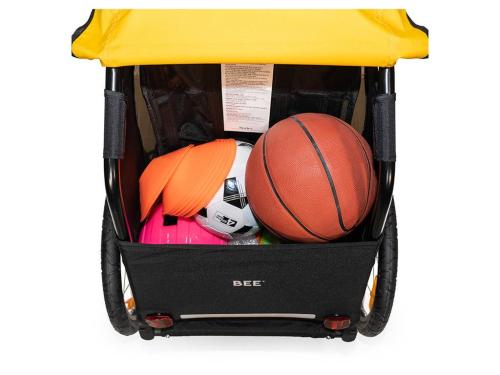 Burley Bee Single cykelvagn – Gul/Svart