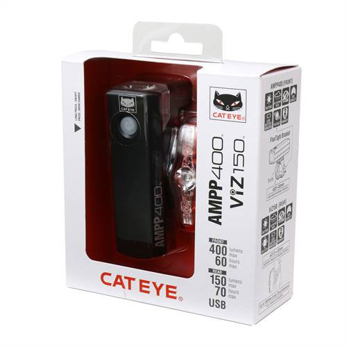 Cateye Ampp400 & Viz150 Belysningspaket