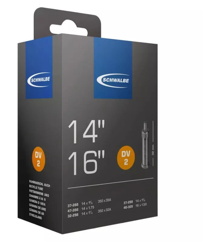 Schwalbe DV2 Slang 14-16" Blixtventil