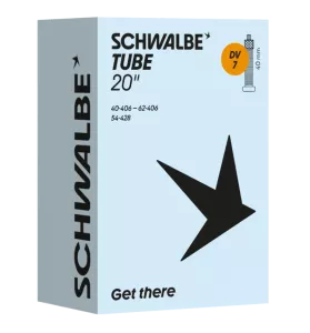 Schwalbe 20" Slang DV7 – Blixtventil 40/62-406