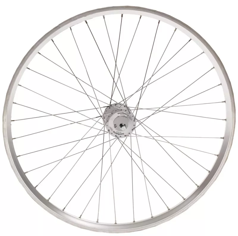 Framhjul 28" Silver Navdynamo