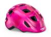 MET Helmet Hooray MIPS Pink Hearts/Glossy Grönt spänne