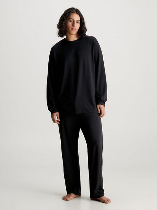 L/S PANT SET Svart