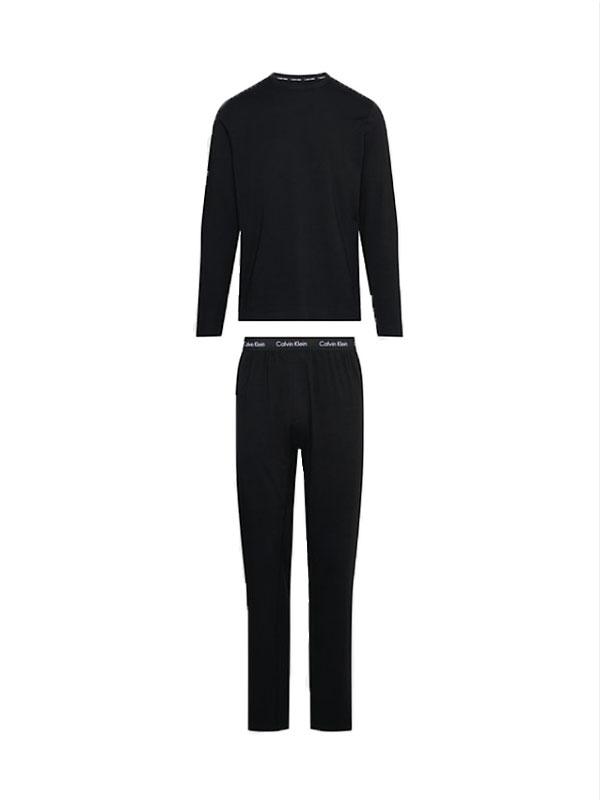 L/S PANT SET Svart