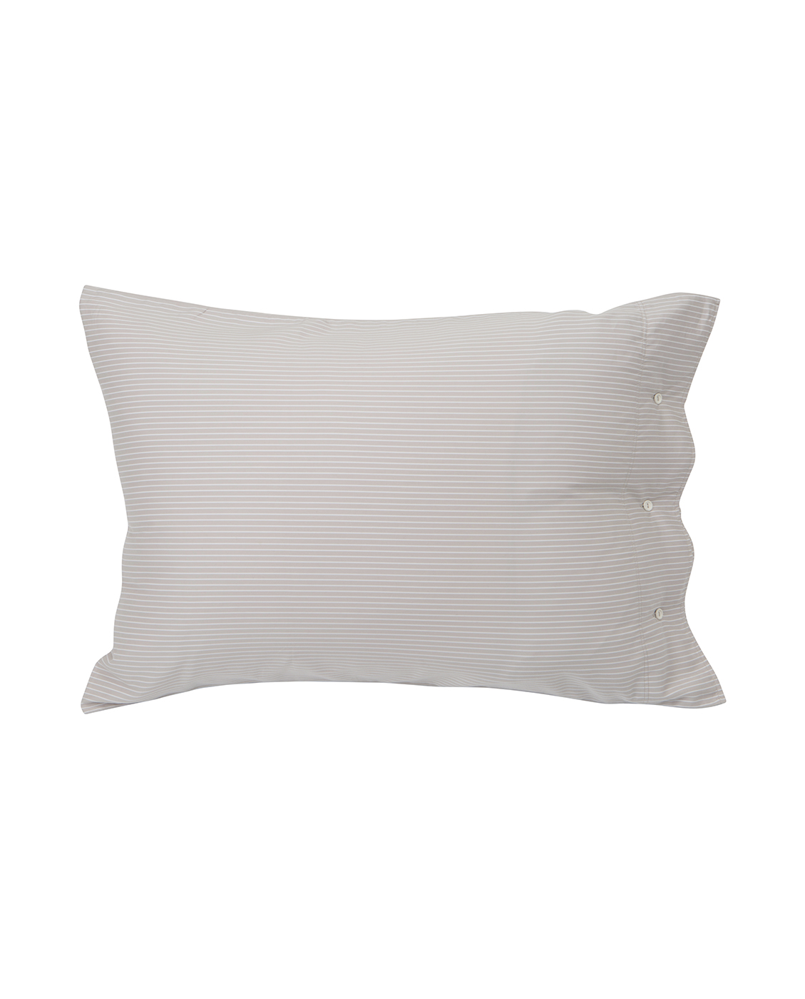 Hotel Lyocell Stripe Lt Beige/White Pillowcase 50x60