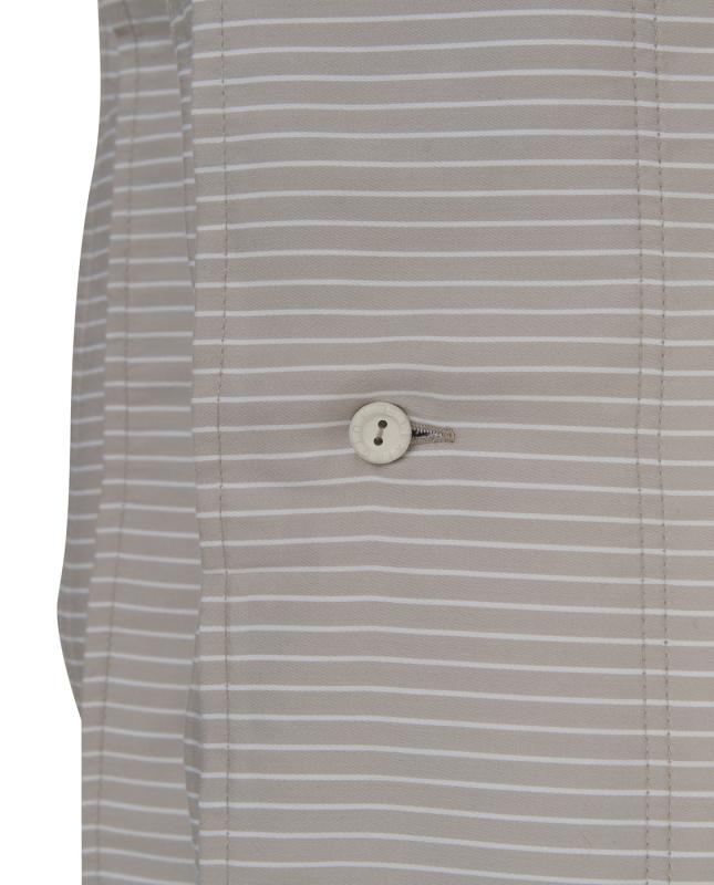 Hotel Lyocell Stripe Lt Beige/White Pillowcase 150x210