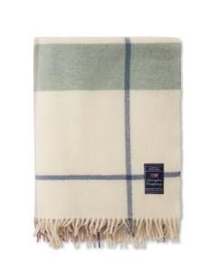 Checked Recycled Wool throw 130x170