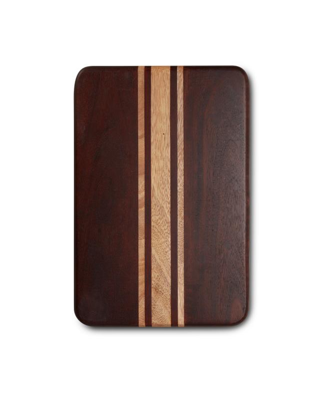 Wood serving board with Stripes 30x20