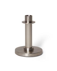 Metal Candle Holder With Striped Structure Small
