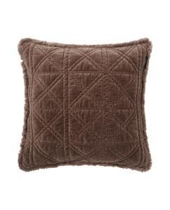 Rattan Quilted Organic Cotton Brun