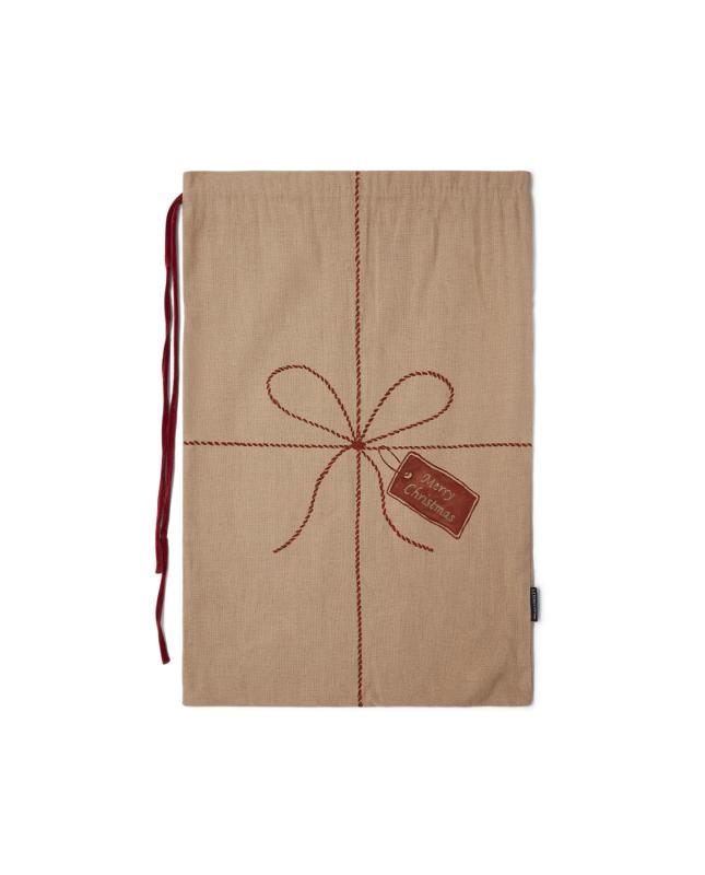 Jute/Cotton Christmas gift sac Beige
