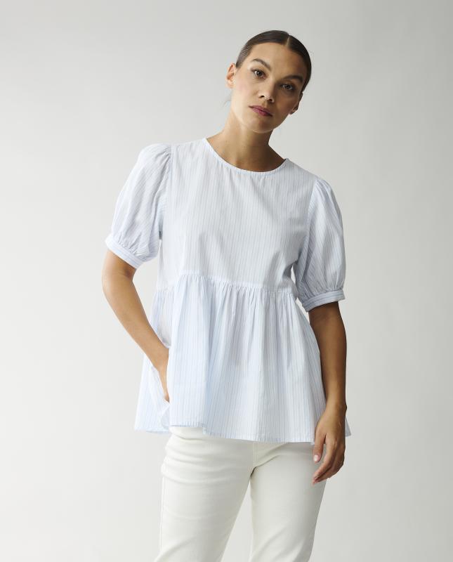 Nova Organic Cotton Flounce Top