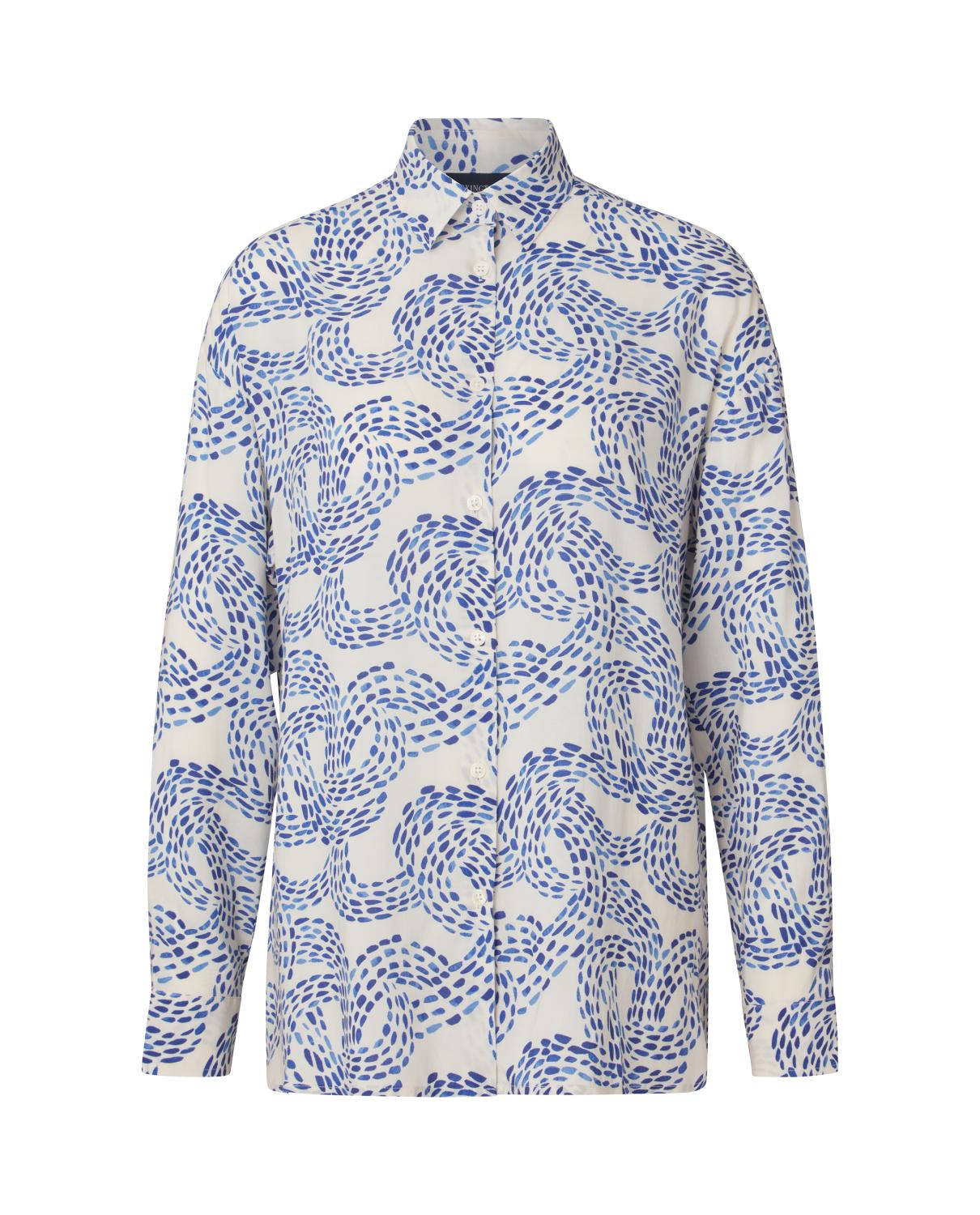 Edith Dot Printed Viscose Shirt