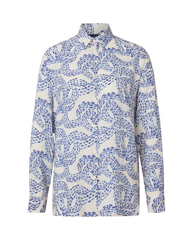 Edith Dot Printed Viscose Shirt