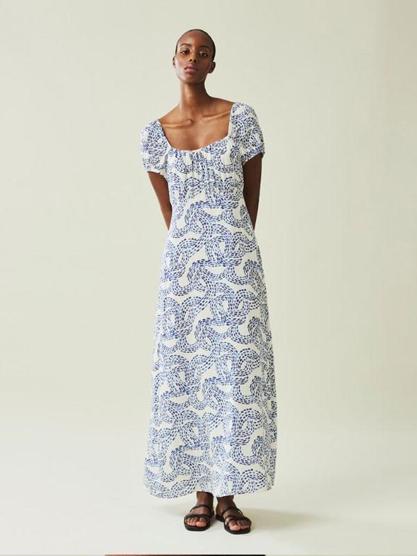 Abigail Dot Print Dress