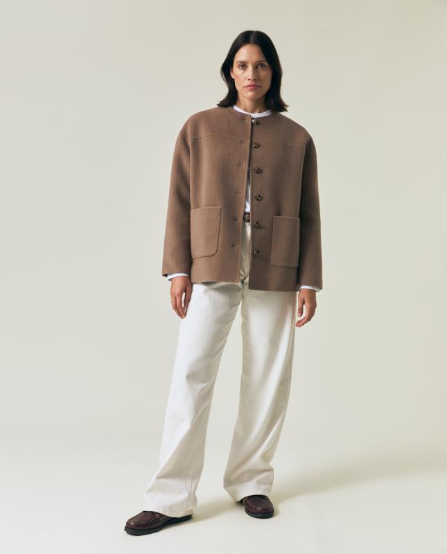 Double Faced Wool Blend Jacket