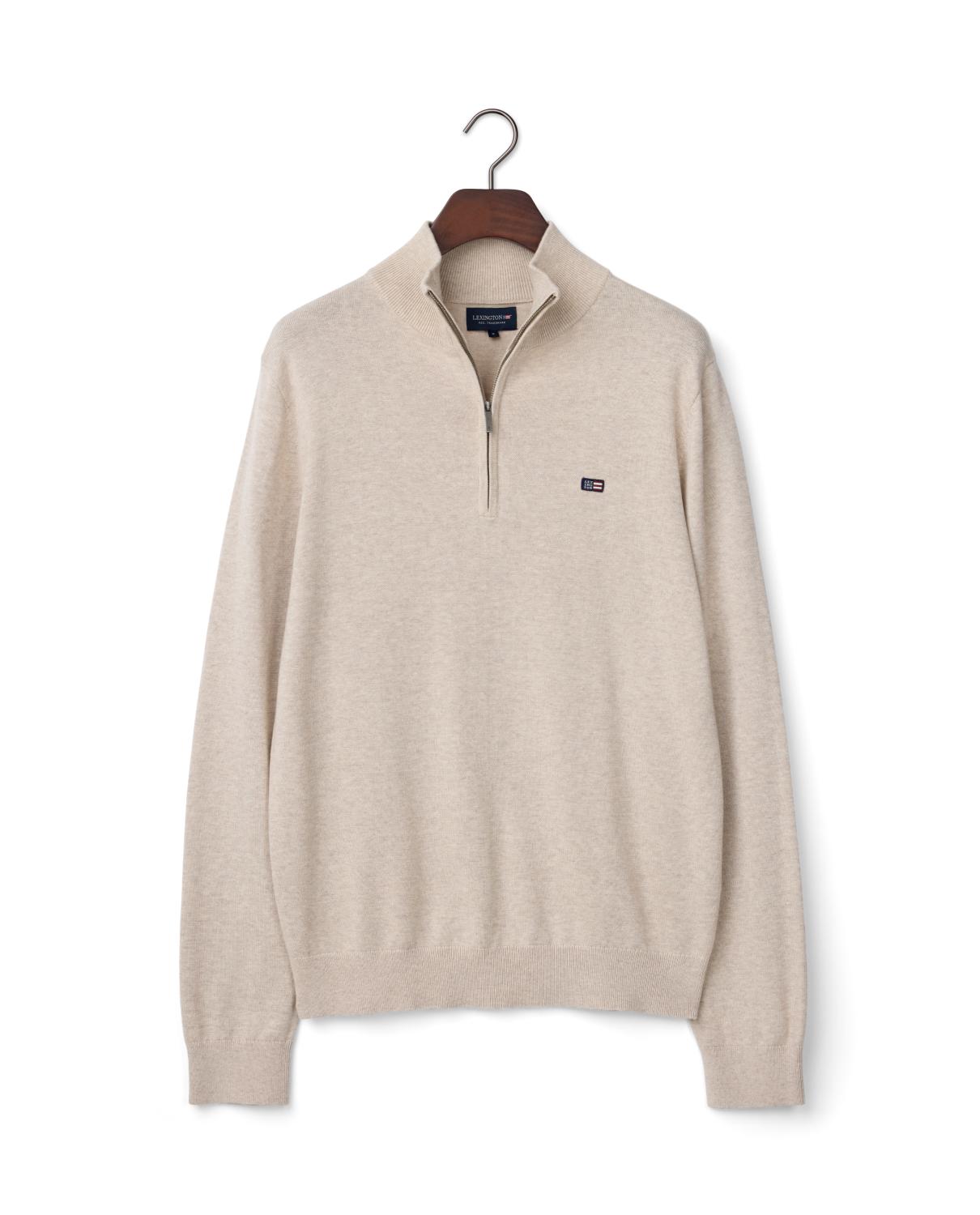 Cotton Half-zip Sweater