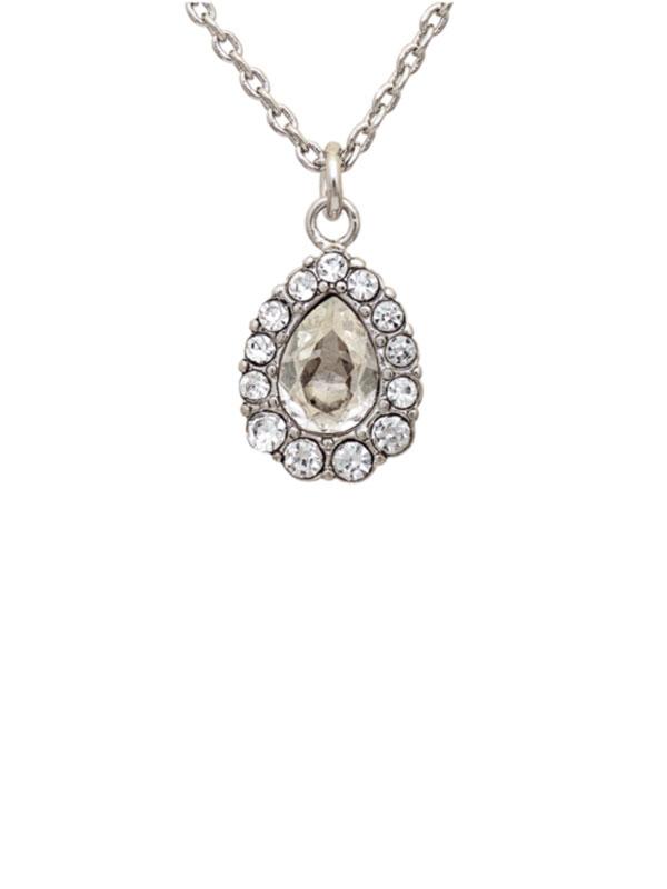 Amelie necklace - crystal (silver)