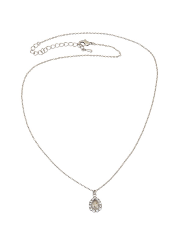 Amelie necklace - crystal (silver)