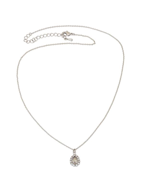 Amelie necklace - crystal (silver)