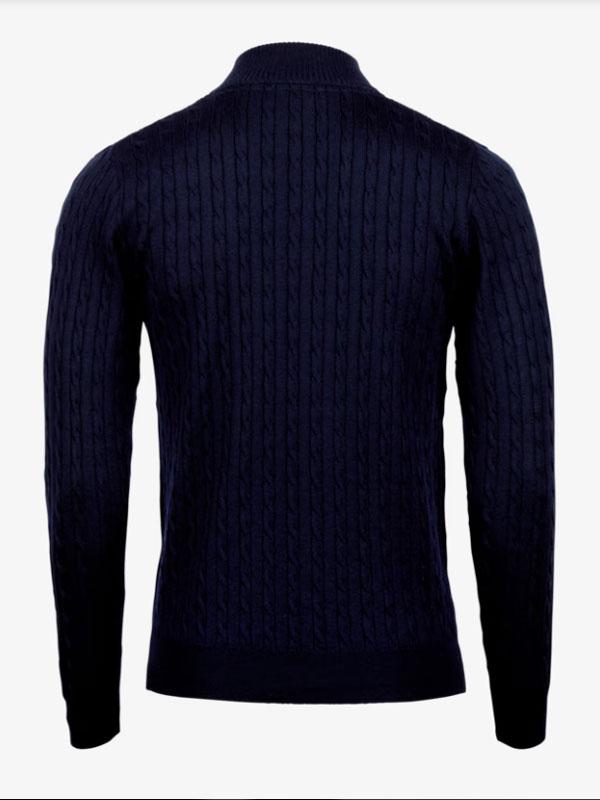 Sweater Knitted Half Zip Merino Wool