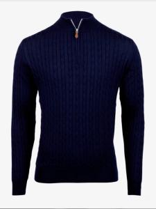 Sweater Knitted Half Zip Merino Wool