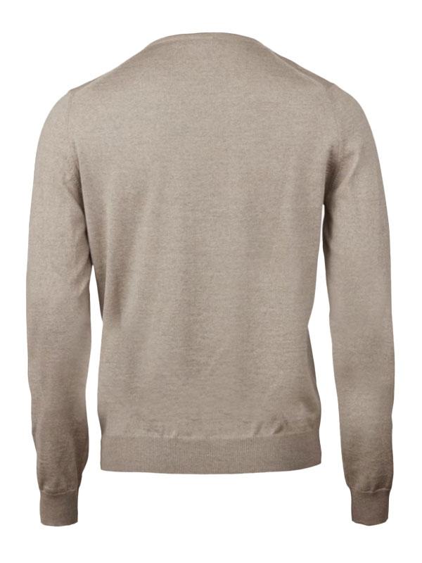 Sweater Knitted Crew Neck Merino Wool