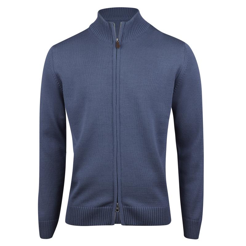Merino wool zip