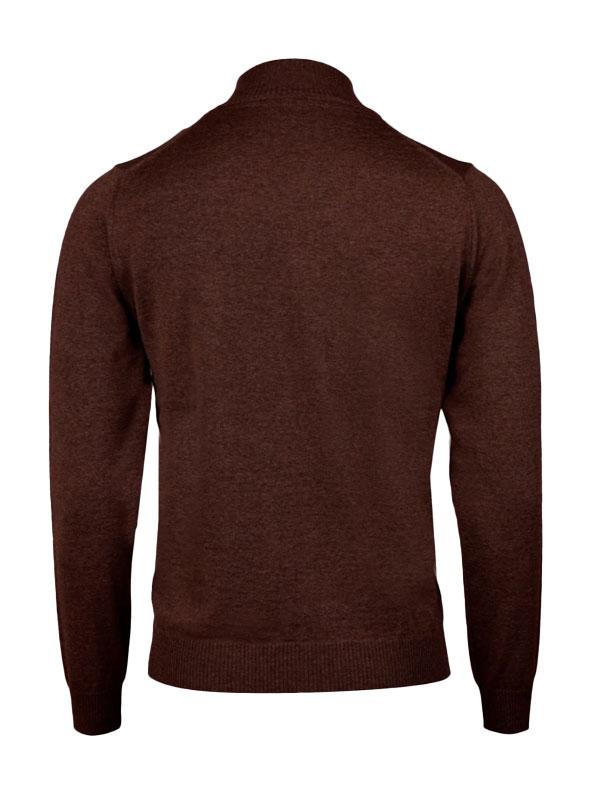 Sweater Knitted Half Zip Merino Wool