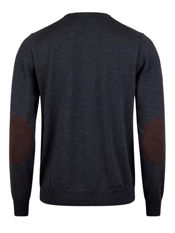 Sweater Knitted Crew Neck with Patch