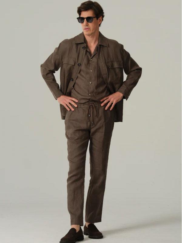 Jason S Linen Trousers