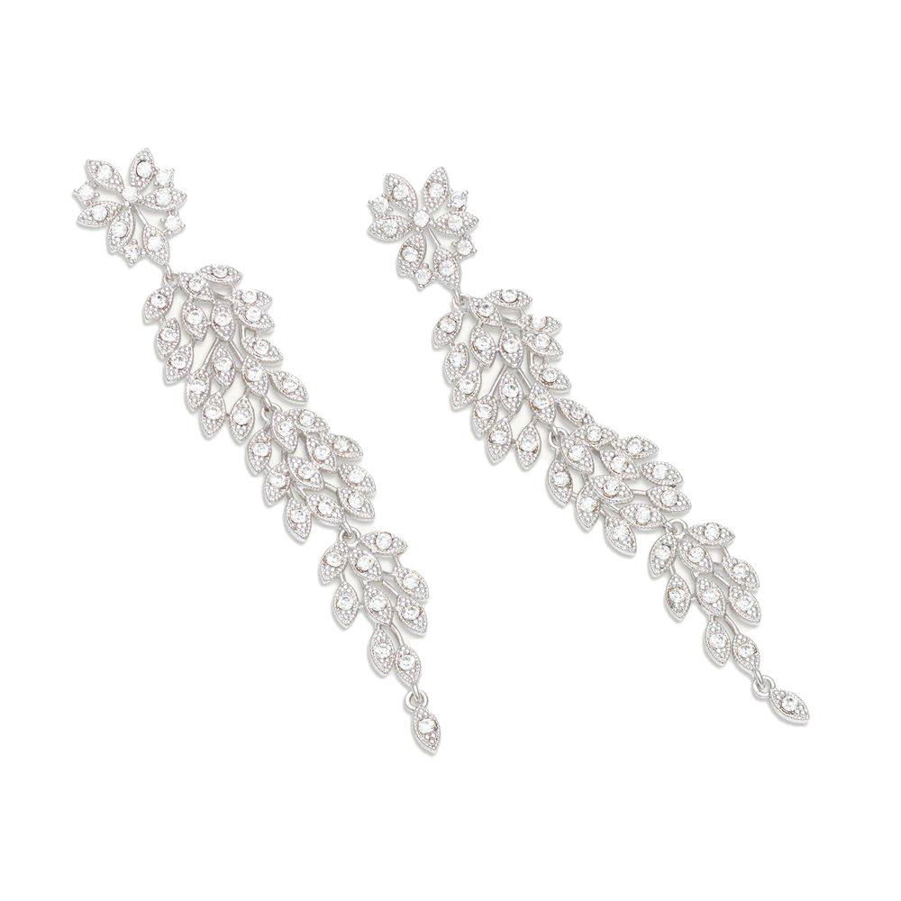 Laurel earrings-Crystal