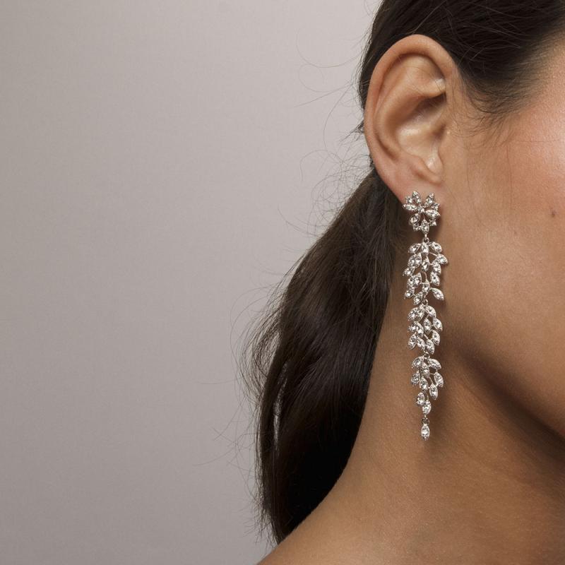Laurel earrings-Crystal
