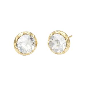 MISS VICTORIA STUD EARRINGS - CRYSTAL (GOLD)