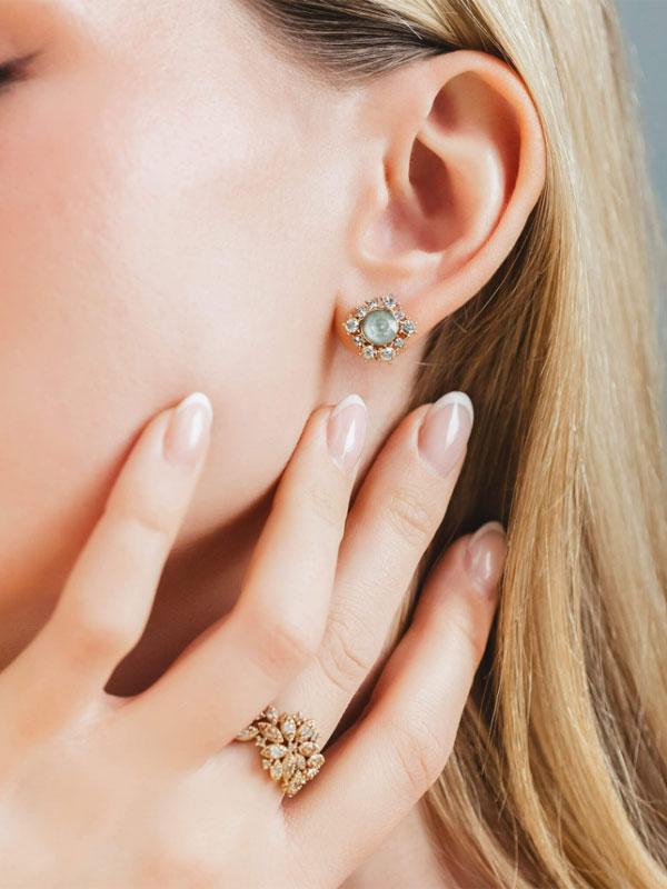 EMILY EARRINGS - AGAVE / IGNITE