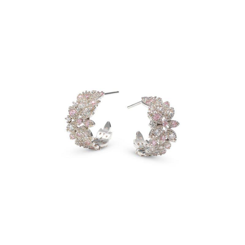 Laurel hoops earrings - silver