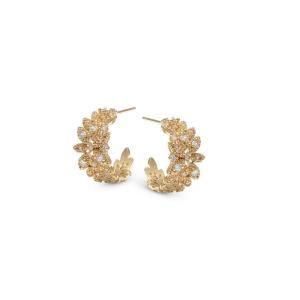 Laurel hoops earrings- gold