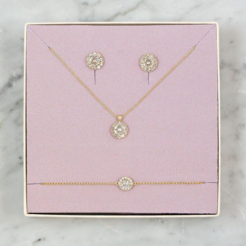 Miss sofia crystal/ gold 3 pcs SET