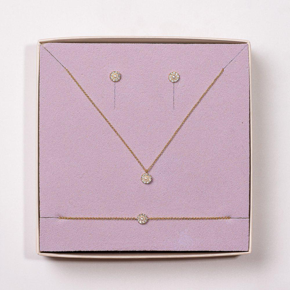 petite miss sofia pearl/ gold pcs SET