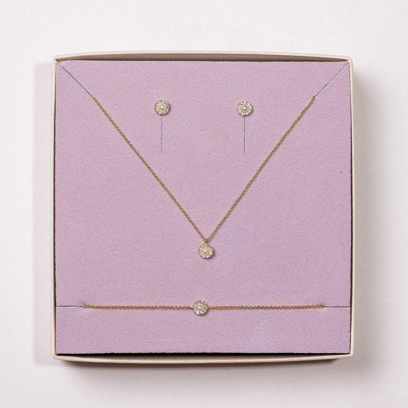 petite miss sofia pearl/ gold pcs SET