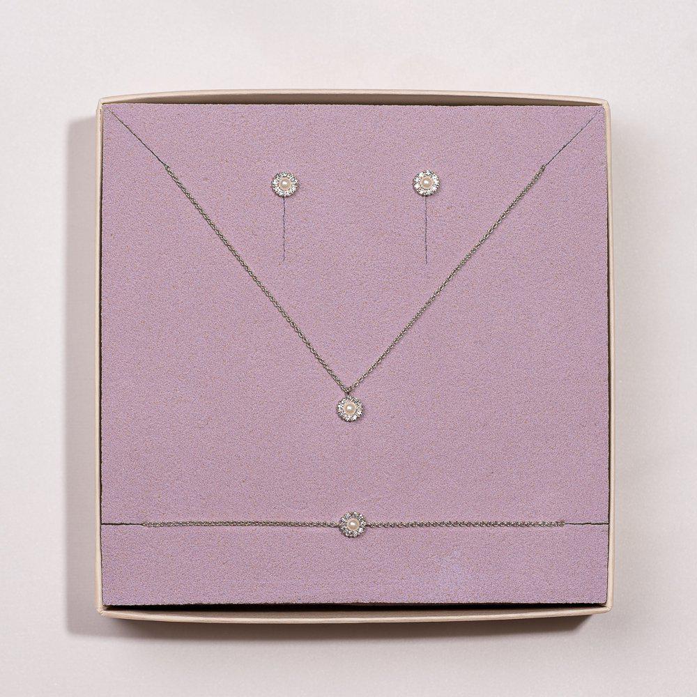 petite miss sofia pearl/ silver 3 pcs Set