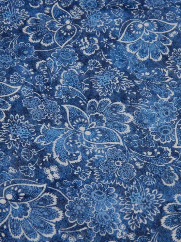 Bandana 70x70 Linen Blommig